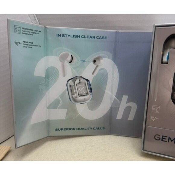 Acellories Gemstone Wireless Earbuds With LED Display & Charging Case - Picture 4 of 4